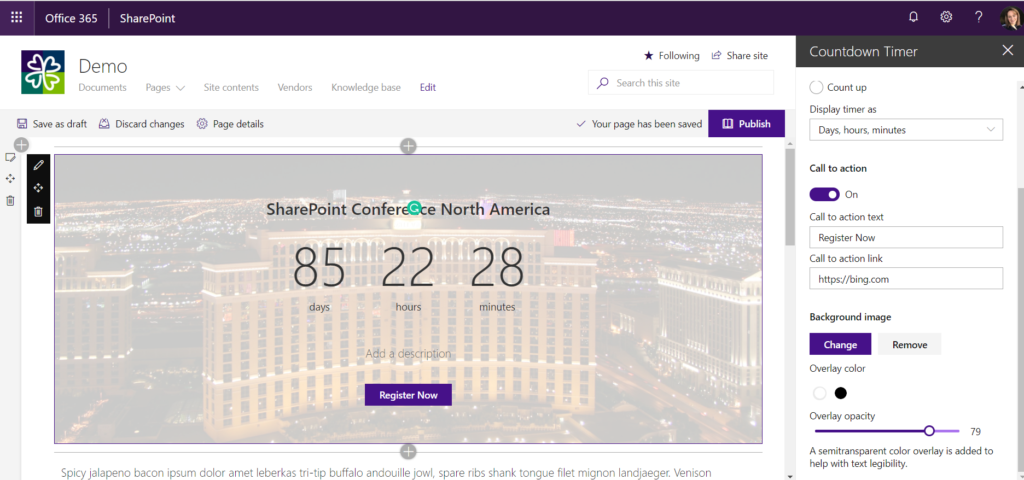 5 ways to use the new Countdown Timer Web Part in SharePoint